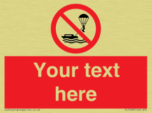 Custom No parasailing